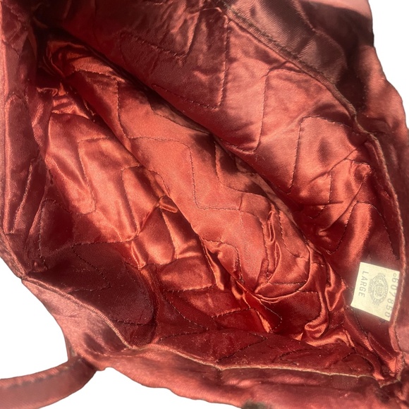 Women's 50s‎ L Brown Faux Fur Hat Ear Flaps Military Style Quilt-Lined Vintage - Picture 2 of 4